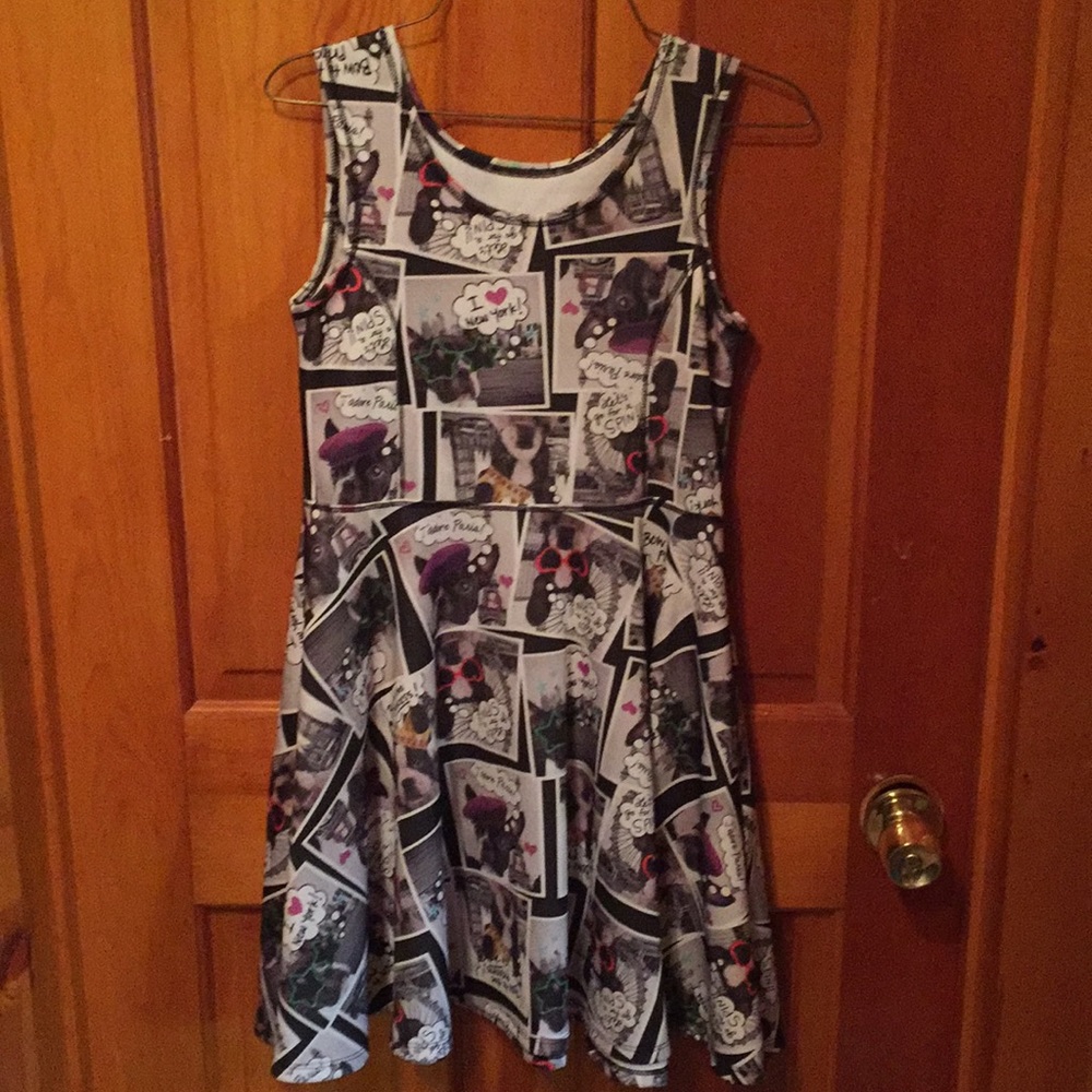 GIRLs DRESS XL WITH DOGS